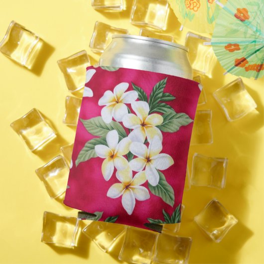 Rode tropische bloemen Koelbox Blikjeskoeler (Insitu Zomer)