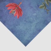 Rode Tropische Bloemen Tissuepapier (Detail)