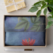 Rode Tropische Bloemen Tissuepapier (Geschenk)
