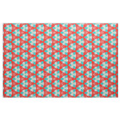 Rode Tropische Bloemmotief Stof (Yard (91,4 cm))