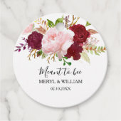 Rode Tropische en romantische bedoeld om te zijn b Bedankjes Labels (Voorkant)