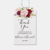 Rode Tropische en Romantische dank Cadeaulabel (Voorkant)