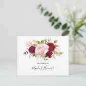 Rode Tropische en Romantische Eremetjes Uitnodiging Briefkaart (Staand voorkant)