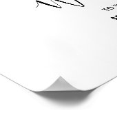 Rode Tropische en Romantische welkomstbruiloft Poster (Hoek)