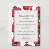 Rode Tropische Hibiscus Floral Vrijgezellenfeest Kaart (Voorkant)