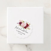 Rode Tropische Romantische Infusie met Liefde Brui Bedankjes Labels (In situ)