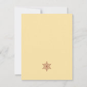 Rode Trouwdag kerst sneeuwvlok Save The Date (Achterkant)