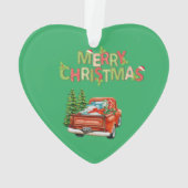 Rode Truck Dennenbomen Presenteert Onze Eerste Ker Ornament (achterkant)
