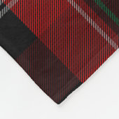 Rode Truck Familie Kerstmis Fleece Deken (Hoek)