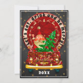 Rode Truck Prettig Kerst Brunch Diner Sinterklaas  Kaart (Achterkant)