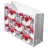  Rode trucks op route 66 Groot Cadeauzakje (Voorkant Gekanteld)