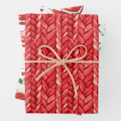 Rode trui Bloemen Hart Macarons Verjaardag Inpakpapier Vel (In situ)