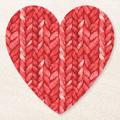 Rode trui bruidsfeest kartonnen onderzetters (Voorkant)