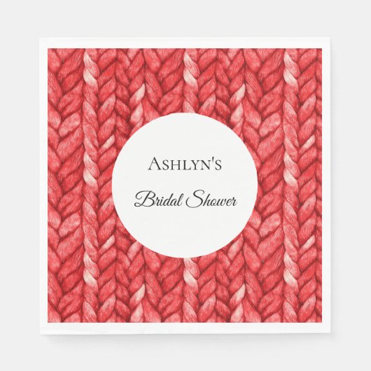 Rode trui Vrijgezellenfeest Servet (Voorkant)