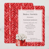 Rode Trui Witte Rozen Vrijgezellenfeest Kaart (Voorkant / Achterkant)