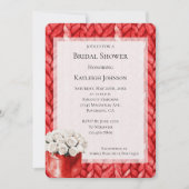 Rode Trui Witte Rozen Vrijgezellenfeest Kaart (Voorkant)