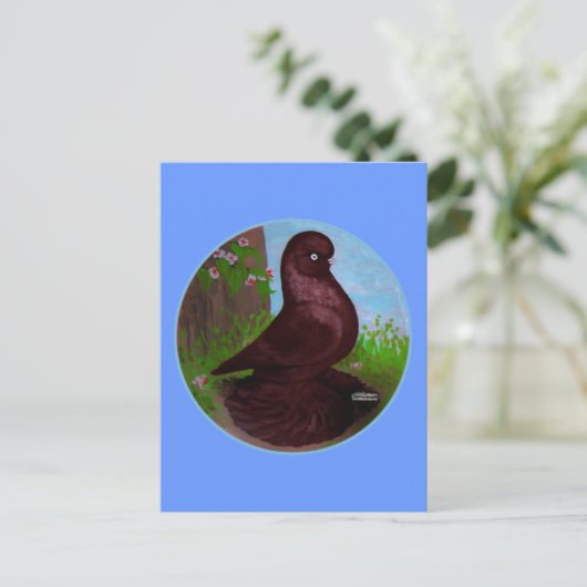 Rode Tuimelduivencirkel Briefkaart (Staand voorkant)