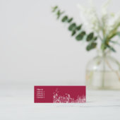 rode tuin - skinny mini visitekaartje (Staand voorkant)