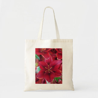 Rode tuin tote bag