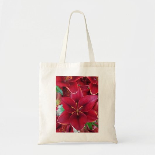 Rode tuin tote bag (Voorkant)