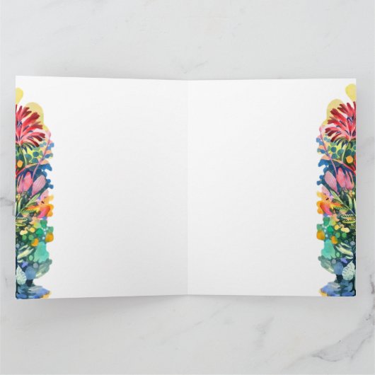 Rode tulp bedankkaart (Binnen)