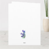 Rode tulp bedankkaart (Achterkant)