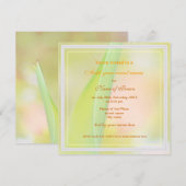 rode tulp bloem alle feest uitnodiging (Voorkant / Achterkant)