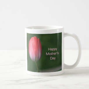 rode tulp bloem, gelukkige moederdag koffiemok