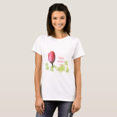 rode tulp bloem, gelukkige moederdag t-shirt (Voorkant volledig)