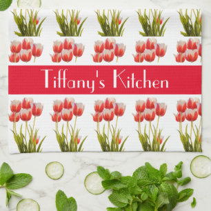 Rode Tulp  Bloem Persoonlijke Bloemen  Theedoek