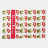 Rode Tulp  Bloem Persoonlijke Bloemen  Theedoek (Horizontaal)