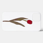Rode tulp –  bloemillustratie Case-Mate iPhone case (Achterkant (horizontaal))