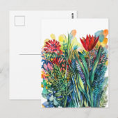 Rode tulp briefkaart (Voorkant / Achterkant)