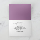 Rode Tulp- en Seringboeket voor Verjaardag Kaart (Binnen)