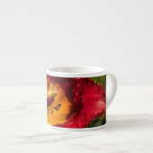 Rode tulp espresso kop (Voorkant rechts)