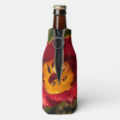 Rode tulp flesjeskoeler (Fles Achterkant)