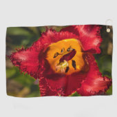 Rode tulp golfhanddoek (Horizontaal)