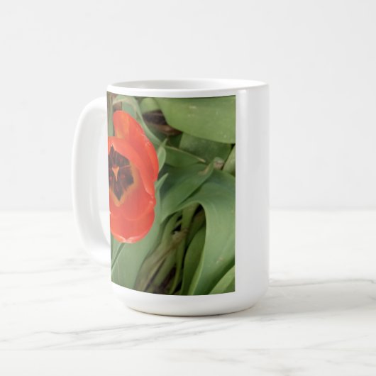 Rode Tulp Koffiemok (Voorkant links)