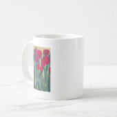 rode tulp koffiemok (Voorkant links)