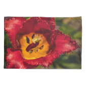 Rode tulp kussensloop (Achterkant)