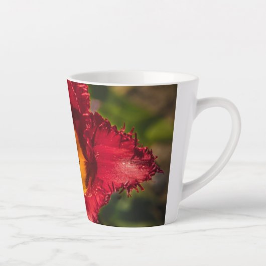 Rode tulp latte mok (Rechts)