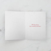 rode tulp met regendruppels op glas kaart (Binnen)