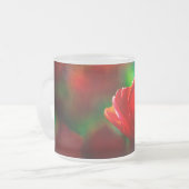 Rode tulp - Mysterie van bloei Matglas Koffiemok (Voorkant links)