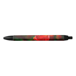 Rode tulp - Mysterie van bloei Zwarte Inkt Pen