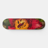 Rode tulp persoonlijk skateboard (Horizontaal)