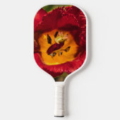 Rode tulp pickleball paddle (Achterkant)
