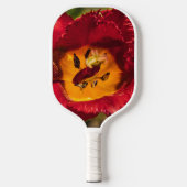 Rode tulp pickleball paddle (Voorkant)