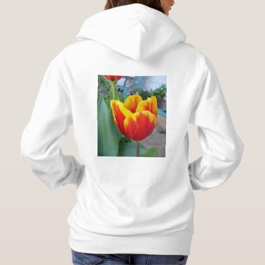 Rode Tulp Rode Vrouwen  Naam Sweatshirt (Achterkant)