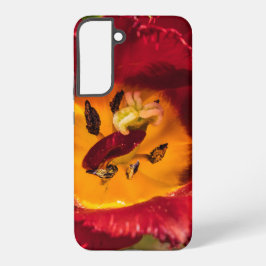 Rode tulp samsung galaxy hoesje