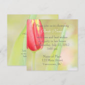 rode tulp steekpenningen kaart (Voorkant / Achterkant)